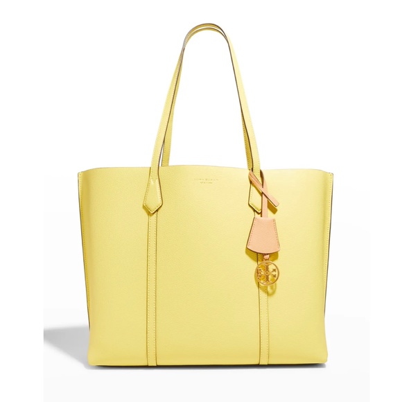 NWT $348 TORY BURCH Perry Leather Tote Bag in Calendula!